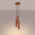 Lampa wisząca LAGOS 3P ochra czerwona zwis SL.1492 SOLLUX LIGHTING