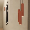 Lampa ścienna LAGOS 2 ochra czerwona kinkiet SL.1493 SOLLUX LIGHTING