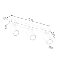Lampa sufitowa RING 3L beżowa plafon SL.1496 SOLLUX LIGHTING