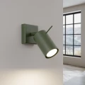 Lampa ścienna RING zielony oliwkowy kinkiet SL.1500 SOLLUX LIGHTING