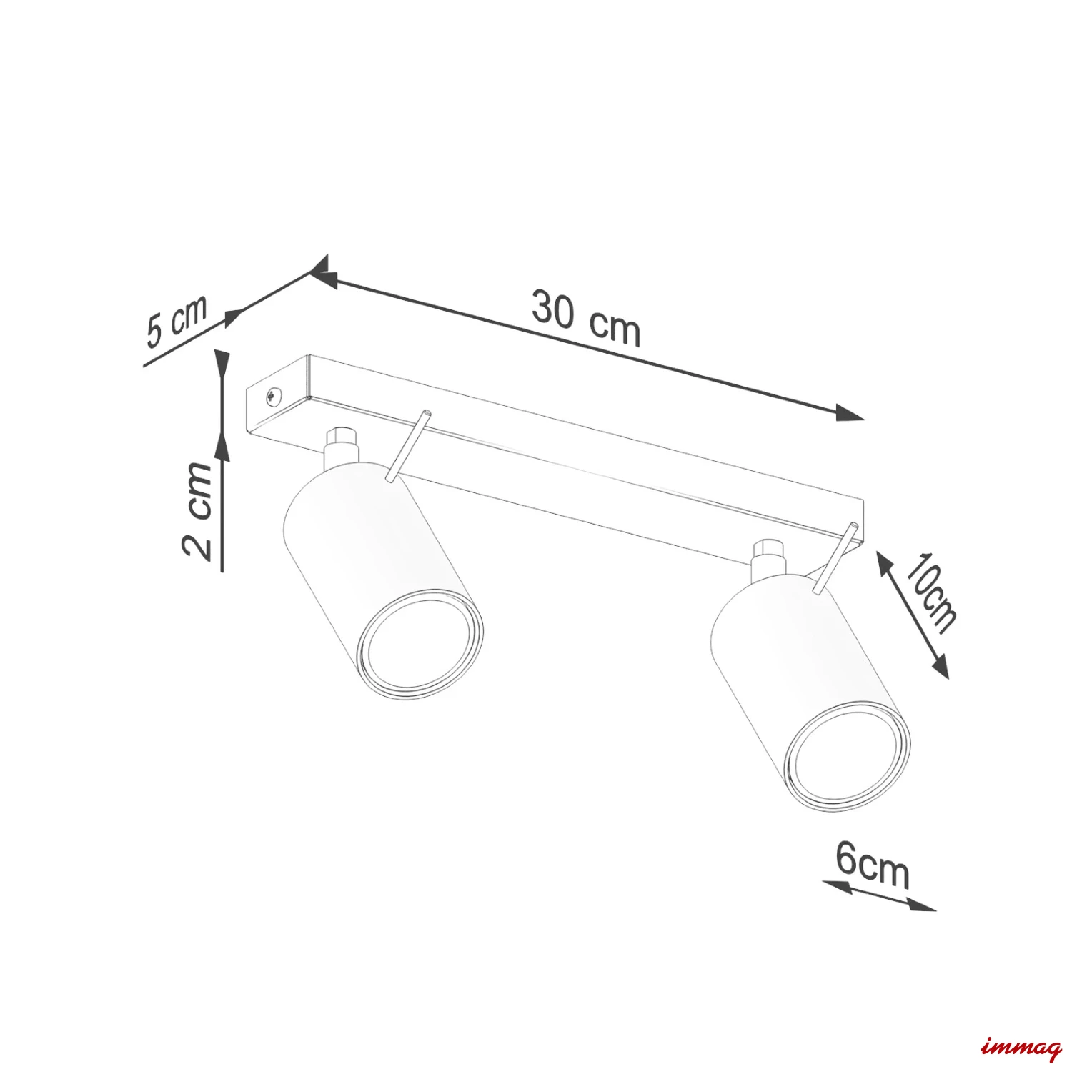 Lampa sufitowa RING 2 zielony oliwkowy plafon SL.1501 SOLLUX LIGHTING - wymiary