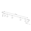 Lampa sufitowa RING 6L zielony oliwkowy plafon SL.1505 SOLLUX LIGHTING