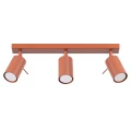 Lampa sufitowa RING 3L ochra czerwona plafon SL.1508 SOLLUX LIGHTING