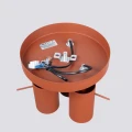 Lampa sufitowa RING 3P ochra czerwona plafon SL.1509 SOLLUX LIGHTING
