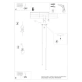 Lampa wisząca PASTELO 2 beżowa zwis SL.1513 SOLLUX LIGHTING