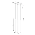 Lampa wisząca PASTELO 3 beżowa zwis SL.1514 SOLLUX LIGHTING