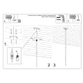 Lampa wisząca PASTELO 1 zielona oliwka zwis SL.1518 SOLLUX LIGHTING