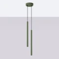 Lampa wisząca PASTELO 2 zielona oliwka zwis SL.1519 SOLLUX LIGHTING