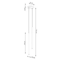Lampa wisząca PASTELO 2 zielona oliwka zwis SL.1519 SOLLUX LIGHTING