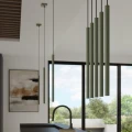 Lampa wisząca PASTELO 3 zielona oliwka zwis SL.1520 SOLLUX LIGHTING