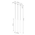 Lampa wisząca PASTELO 3 zielona oliwka zwis SL.1520 SOLLUX LIGHTING