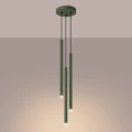 Lampa wisząca PASTELO 3P zielona oliwka zwis SL.1521 SOLLUX LIGHTING