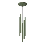 Lampa wisząca PASTELO 5P zielona oliwka zwis SL.1522 SOLLUX LIGHTING