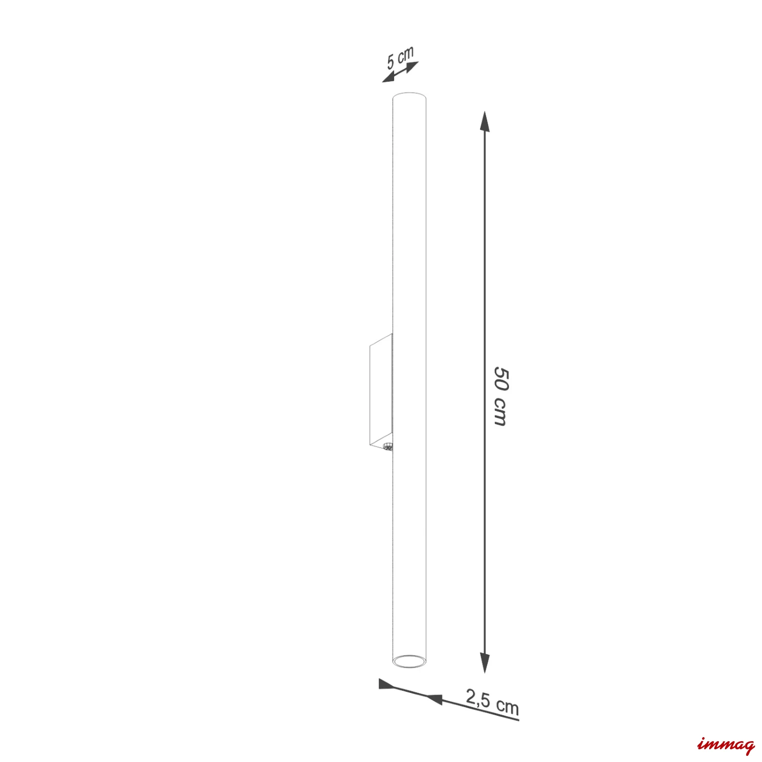 Lampa ścienna PASTELO 2 zielony oliwkowy kinkiet SL.1523 SOLLUX LIGHTING - wymiary