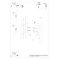 Lampa ścienna PASTELO 2 zielony oliwkowy kinkiet SL.1523 SOLLUX LIGHTING