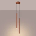Lampa wisząca PASTELO 2 ochra czerwona zwis SL.1525 SOLLUX LIGHTING