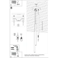 Lampa wisząca PASTELO 3P ochra czerwona zwis SL.1527 SOLLUX LIGHTING