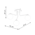 Lampa wisząca ASTRAL 3 biała żyrandol SL.1659 SOLLUX LIGHTING