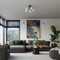 Lampa wisząca ASTRAL 5 czarna żyrandol SL.1663 SOLLUX LIGHTING