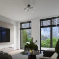 Lampa wisząca ASTRAL 5 czarna żyrandol SL.1663 SOLLUX LIGHTING