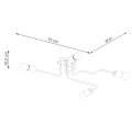 Lampa wisząca TIMBO 4 biała żyrandol SL.1665 SOLLUX LIGHTING