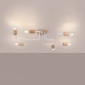 Lampa wisząca TIMBO 6 biała żyrandol SL.1666 SOLLUX LIGHTING