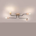 Lampa wisząca TIMBO 4 czarna żyrandol SL.1669 SOLLUX LIGHTING