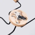 Lampa wisząca TIMBO 4 czarna żyrandol SL.1669 SOLLUX LIGHTING