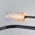 Lampa wisząca TIMBO 4 czarna żyrandol SL.1669 SOLLUX LIGHTING