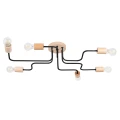 Lampa wisząca TIMBO 6 czarna żyrandol SL.1670 SOLLUX LIGHTING