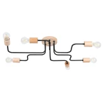 Lampa wisząca TIMBO 6 czarna żyrandol SL.1670 SOLLUX LIGHTING