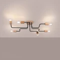 Lampa wisząca TIMBO 6 czarna żyrandol SL.1670 SOLLUX LIGHTING
