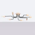 Lampa wisząca TIMBO 8 czarna żyrandol SL.1671 SOLLUX LIGHTING