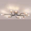 Lampa wisząca TIMBO 8 czarna żyrandol SL.1671 SOLLUX LIGHTING