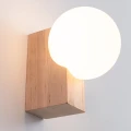 Lampa ścienna BULBO naturalne drewno kinkiet SL.1682 SOLLUX LIGHTING