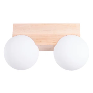 Lampa sufitowa BULBO 2 naturalne drewno plafon SL.1683 SOLLUX LIGHTING