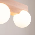 Lampa sufitowa BULBO 2 naturalne drewno plafon SL.1683 SOLLUX LIGHTING