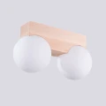 Lampa sufitowa BULBO 2 naturalne drewno plafon SL.1683 SOLLUX LIGHTING