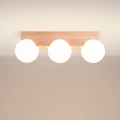 Lampa sufitowa BULBO 3 naturalne drewno plafon SL.1684 SOLLUX LIGHTING