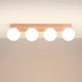 Lampa sufitowa BULBO 4 naturalne drewno plafon SL.1685 SOLLUX LIGHTING