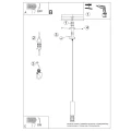 Lampa wisząca LAMI 1 biała zwis SL.1686 SOLLUX LIGHTING