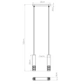 Lampa wisząca LAMI 2 biała zwis SL.1687 SOLLUX LIGHTING