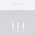 Lampa wisząca LAMI 3L biała zwis SL.1688 SOLLUX LIGHTING