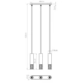 Lampa wisząca LAMI 3L biała zwis SL.1688 SOLLUX LIGHTING