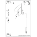 Lampa ścienna LAMI biała kinkiet SL.1690 SOLLUX LIGHTING