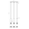 Lampa wisząca LIRO 3L biała zwis SL.1693 SOLLUX LIGHTING