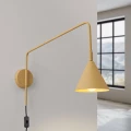 Lampa ścienna NOX złota kinkiet SL.1698 SOLLUX LIGHTING