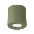 Lampa sufitowa ORBIS beton zielona oliwka plafon SL.1841 SOLLUX LIGHTING