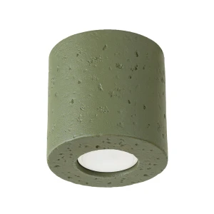 Lampa sufitowa ORBIS beton zielona oliwka plafon SL.1841 SOLLUX LIGHTING