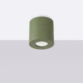 Lampa sufitowa ORBIS beton zielona oliwka plafon SL.1841 SOLLUX LIGHTING